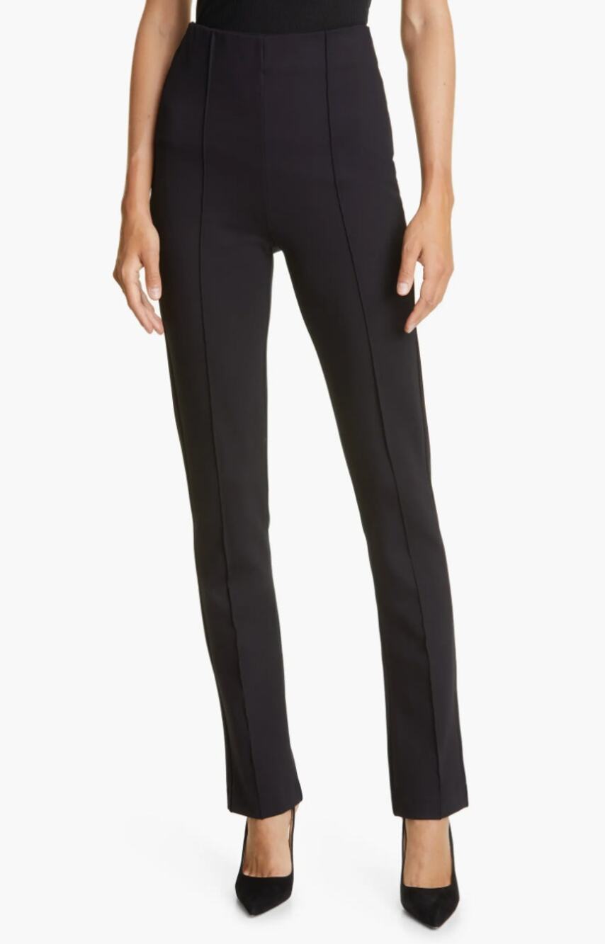 HUGO BOSS Women's Eysa High Waist Zip Cuff Trousers XS Black US 00-0 NWOT